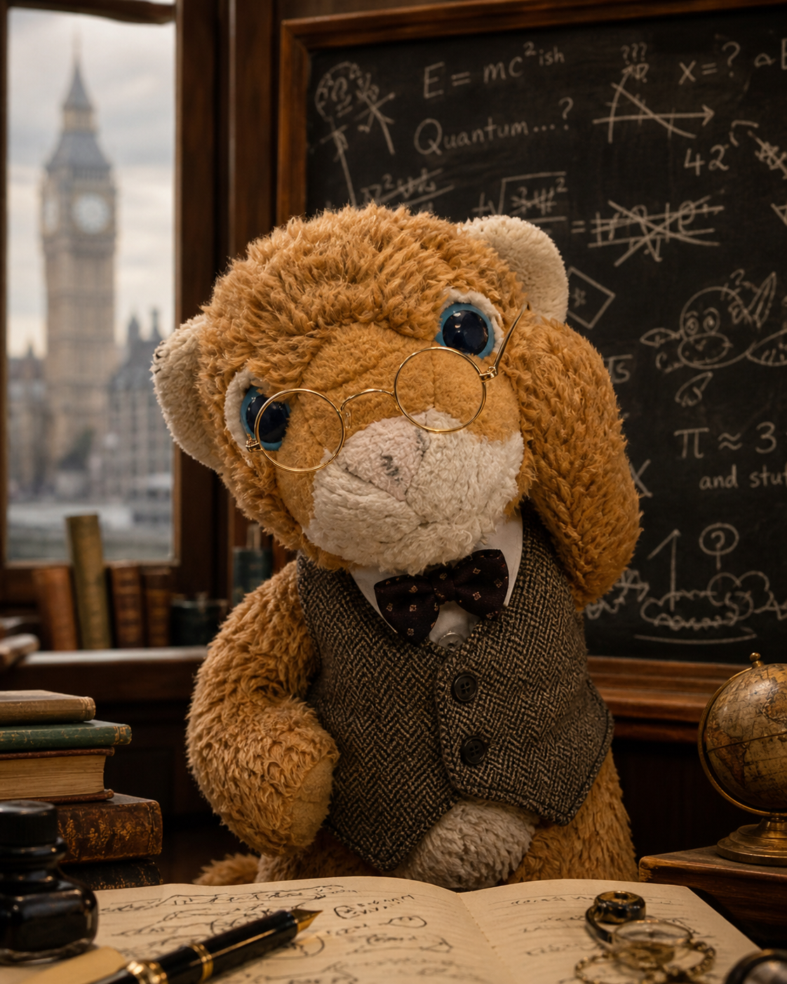 Professor Huzai at the blackboard
