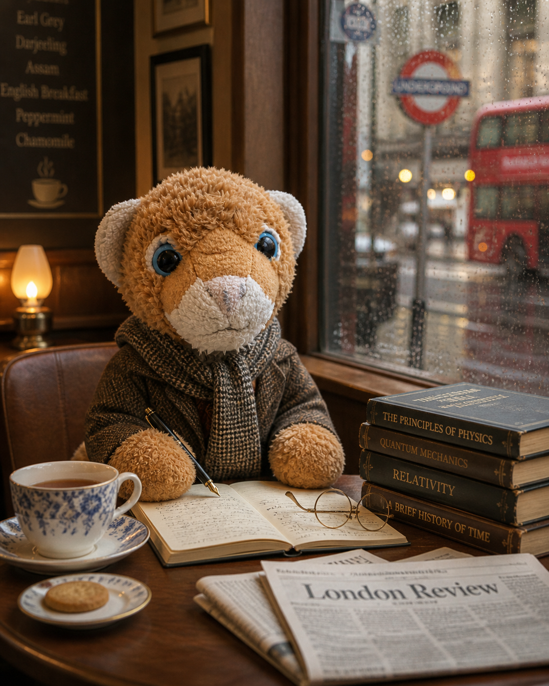 Working in a London café